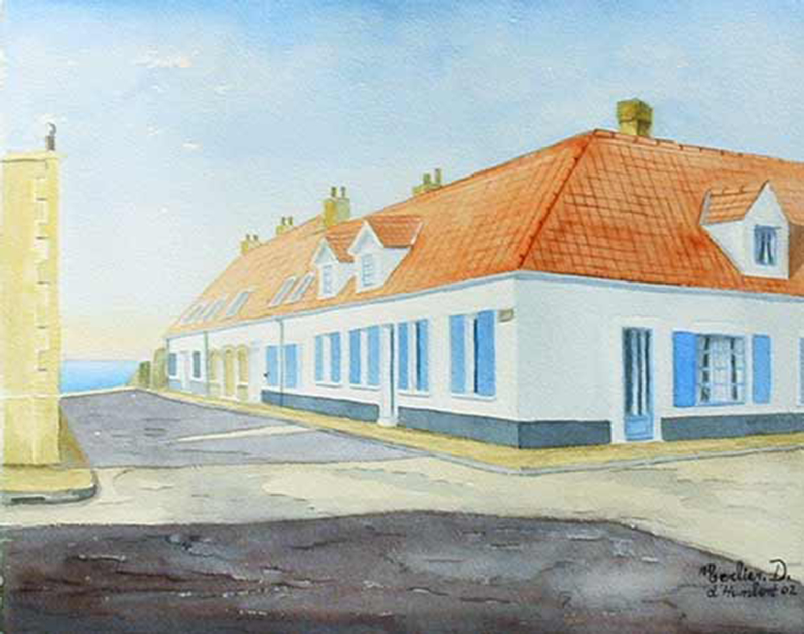 a langle de la place